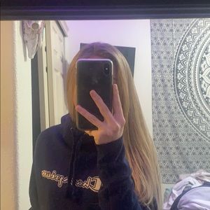 Womens Blue Champion hoodie